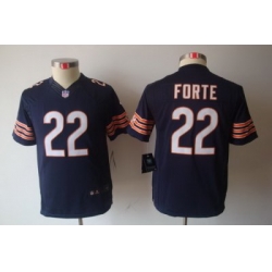 Youth Nike Chicago Bears #22 Forte Blue Color Limited Jerseys