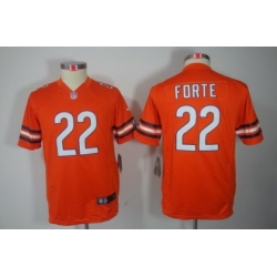 Youth Nike Chicago Bears #22 Forte Orange Color[Youth Limited Jerseys]