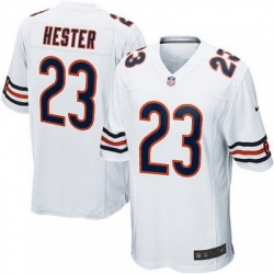 Youth Nike Chicago Bears 23# Devin Hester Game White Jersey