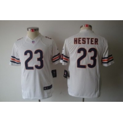 Youth Nike Chicago Bears #23 Devin Hester White Color Limited Jerseys