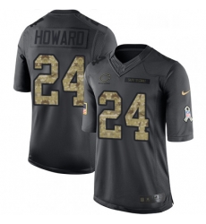 Youth Nike Chicago Bears 24 Jordan Howard Limited Black 2016 Salute to Service NFL Jersey