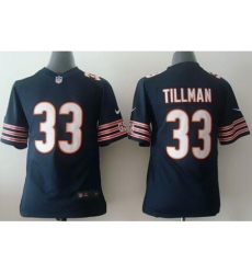 Youth Nike Chicago Bears #33 Charles Tillman Navy Blue Team Color Stitched NFL Jersey