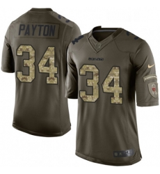 Youth Nike Chicago Bears 34 Walter Payton Elite Green Salute to Service NFL Jersey