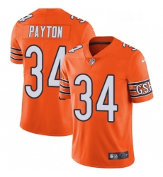 Youth Nike Chicago Bears 34 Walter Payton Limited Orange Rush Vapor Untouchable NFL Jersey