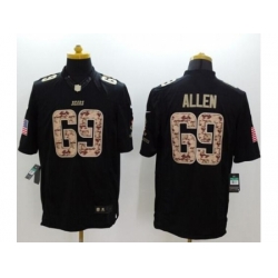 Youth Nike Chicago Bears 69 Jared Allen Black Stitched NFL Limited Salute to Service Jersey