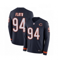 Youth Nike Chicago Bears 94 Leonard Floyd Limited Navy Blue Therma Long Sleeve NFL Jersey
