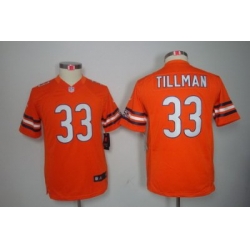 Youth Nike NFL Chicago Bears #33 Charles Tillman Orange Color[Youth Limited Jerseys]
