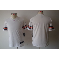 Youth Nike NFL Chicago Bears Blank White Limited Jerseys