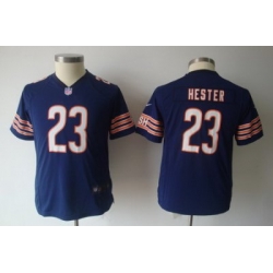 Youth Nike NFL Chicago bears #23 hester blue Jerseys