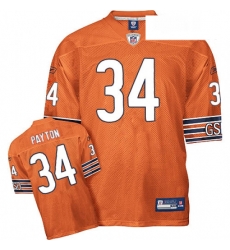 Youth Reebok Chicago Bears 34 Walter Payton Orange Authentic Throwback NFL Jersey