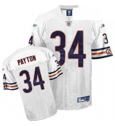 Youth Reebok Chicago Bears 34 Walter Payton White Authentic Throwback NFL Jersey