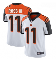 Bengals 11 John Ross III White Men Stitched Football Vapor Untouchable Limited Jersey