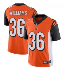 Bengals 36 Shawn Williams Orange Alternate Men Stitched Football Vapor Untouchable Limited Jersey