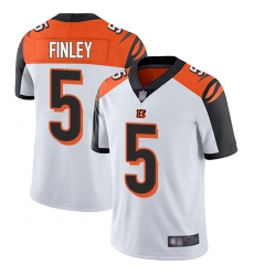 Bengals 5 Ryan Finley White Men Stitched Football Vapor Untouchable Limited Jersey