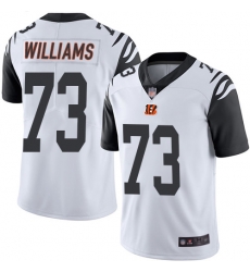 Bengals 73 Jonah Williams White Men Stitched Football Limited Rush Jersey