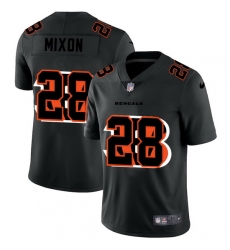 Cincinnati Bengals 28 Joe Mixon Men Nike Team Logo Dual Overlap Limited NFL Jersey Black