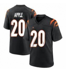 Men Cincinnati Bengals #20 Eli Apple 2021 Black Vapor Limited Stitched NFL Jersey