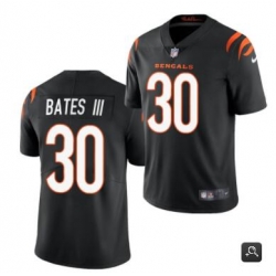Men Cincinnati Bengals #30 Jessie Bates III 2021 Black Vapor Untouchable Limited Stitched NFL Jersey