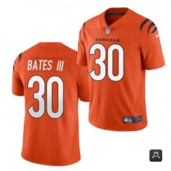 Men Cincinnati Bengals #30 Jessie Bates III 2021 Orange Vapor Untouchable Limited Stitched NFL Jersey