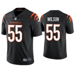 Men Cincinnati Bengals 55 Logan Wilson 2021 Black Vapor Untouchable Limited Stitched Jersey