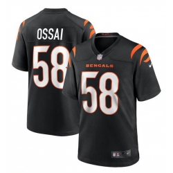 Men Cincinnati Bengals 58 Joseph Ossai Black Stitched Game Jersey