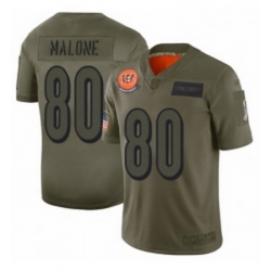 Men Cincinnati Bengals 80 Josh Malone Limited Camo 2019 Salute to Service Football Jersey