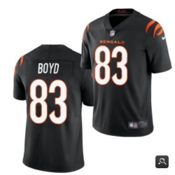 Men Cincinnati Bengals #83 Tyler Boyd 2021 Black Vapor Untouchable Limited Stitched NFL Jersey