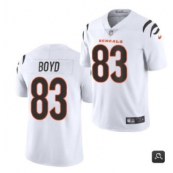 Men Cincinnati Bengals #83 Tyler Boyd 2021 White Vapor Untouchable Limited Stitched NFL Jersey
