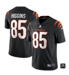 Men Cincinnati Bengals #85 Tee Higgins 2021 Black Vapor Untouchable Limited Stitched NFL Jersey
