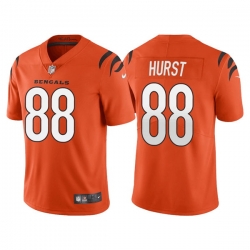 Men Cincinnati Bengals 88 Hayden Hurst Orange Vapor Untouchable Limited Stitched Jersey