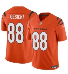 Men Cincinnati Bengals 88 Mike Gesicki Orange 2024 F U S E  Vapor Untouchable Limited Stitched Jersey