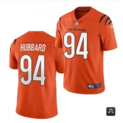 Men Cincinnati Bengals #94 Sam Hubbard 2021 Orange Vapor Untouchable Limited Stitched NFL Jersey