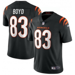 Men Nike Cincinnati Bengals 83 Tyler Boyd Black Vapor Limited Jersey