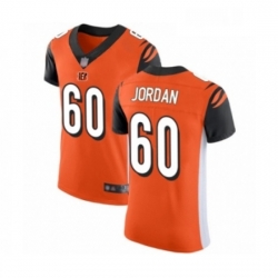 Mens Cincinnati Bengals 60 Michael Jordan Orange Alternate Vapor Untouchable Elite Player Football Jersey