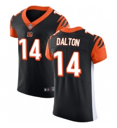 Mens Nike Cincinnati Bengals 14 Andy Dalton Black Team Color Vapor Untouchable Elite Player NFL Jersey