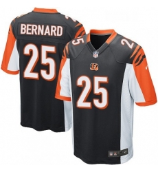 Mens Nike Cincinnati Bengals 25 Giovani Bernard Game Black Team Color NFL Jersey