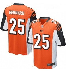 Mens Nike Cincinnati Bengals 25 Giovani Bernard Game Orange Alternate NFL Jersey