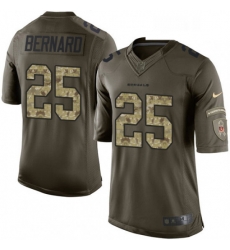 Mens Nike Cincinnati Bengals 25 Giovani Bernard Limited Green Salute to Service NFL Jersey