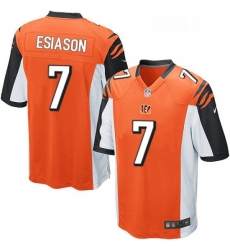 Mens Nike Cincinnati Bengals 7 Boomer Esiason Game Orange Alternate NFL Jersey