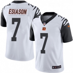 Mens Nike Cincinnati Bengals 7 Boomer Esiason Limited White Rush Vapor Untouchable NFL Jersey