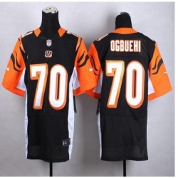 New Cincinnati Bengals #70 Cedric Ogbuehi Black Team Color Men Stitched NFL Elite jersey