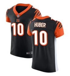 Nike Bengals #10 Kevin Huber Black Team Color Mens Stitched NFL Vapor Untouchable Elite Jersey
