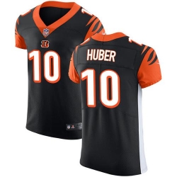 Nike Bengals #10 Kevin Huber Black Team Color Mens Stitched NFL Vapor Untouchable Elite Jersey