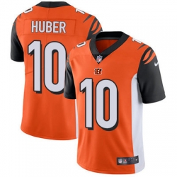 Nike Bengals #10 Kevin Huber Orange Alternate Mens Stitched NFL Vapor Untouchable Limited Jersey
