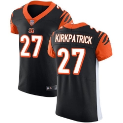Nike Bengals #27 Dre Kirkpatrick Black Team Color Mens Stitched NFL Vapor Untouchable Elite Jersey