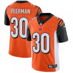 Nike Bengals #30 Cedric Peerman Orange Alternate Mens Stitched NFL Vapor Untouchable Limited Jersey
