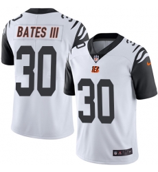 Nike Bengals #30 Jessie Bates III White Mens Stitched NFL Limited Rush Jersey