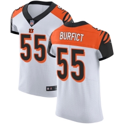 Nike Bengals #55 Vontaze Burfict White Mens Stitched NFL Vapor Untouchable Elite Jersey
