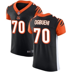 Nike Bengals #70 Cedric Ogbuehi Black Team Color Mens Stitched NFL Vapor Untouchable Elite Jersey