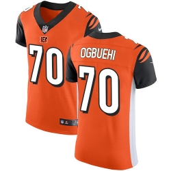 Nike Bengals #70 Cedric Ogbuehi Orange Alternate Mens Stitched NFL Vapor Untouchable Elite Jersey